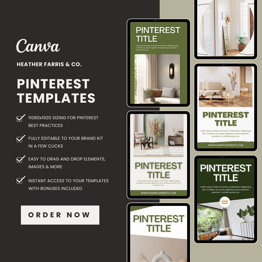 Simple Pinterest Templates for Canva
