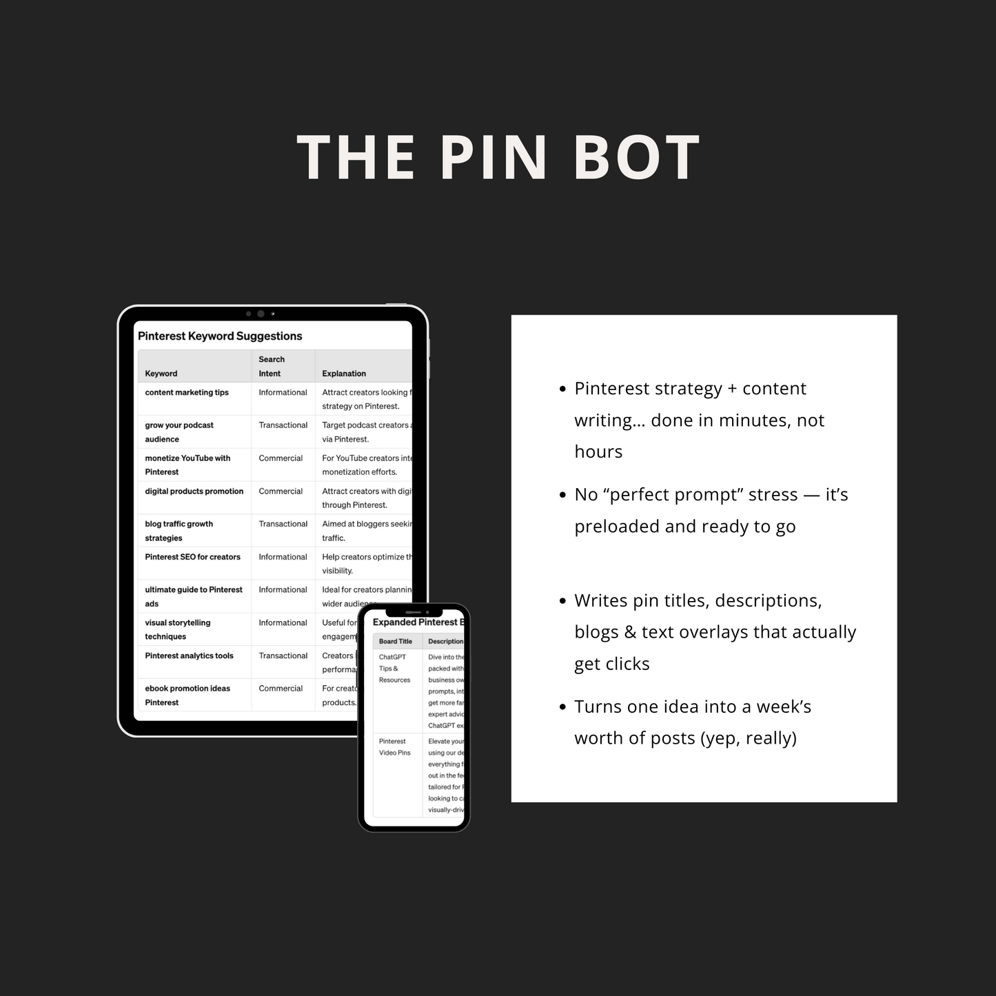 The Pin Bot for ChatGPT