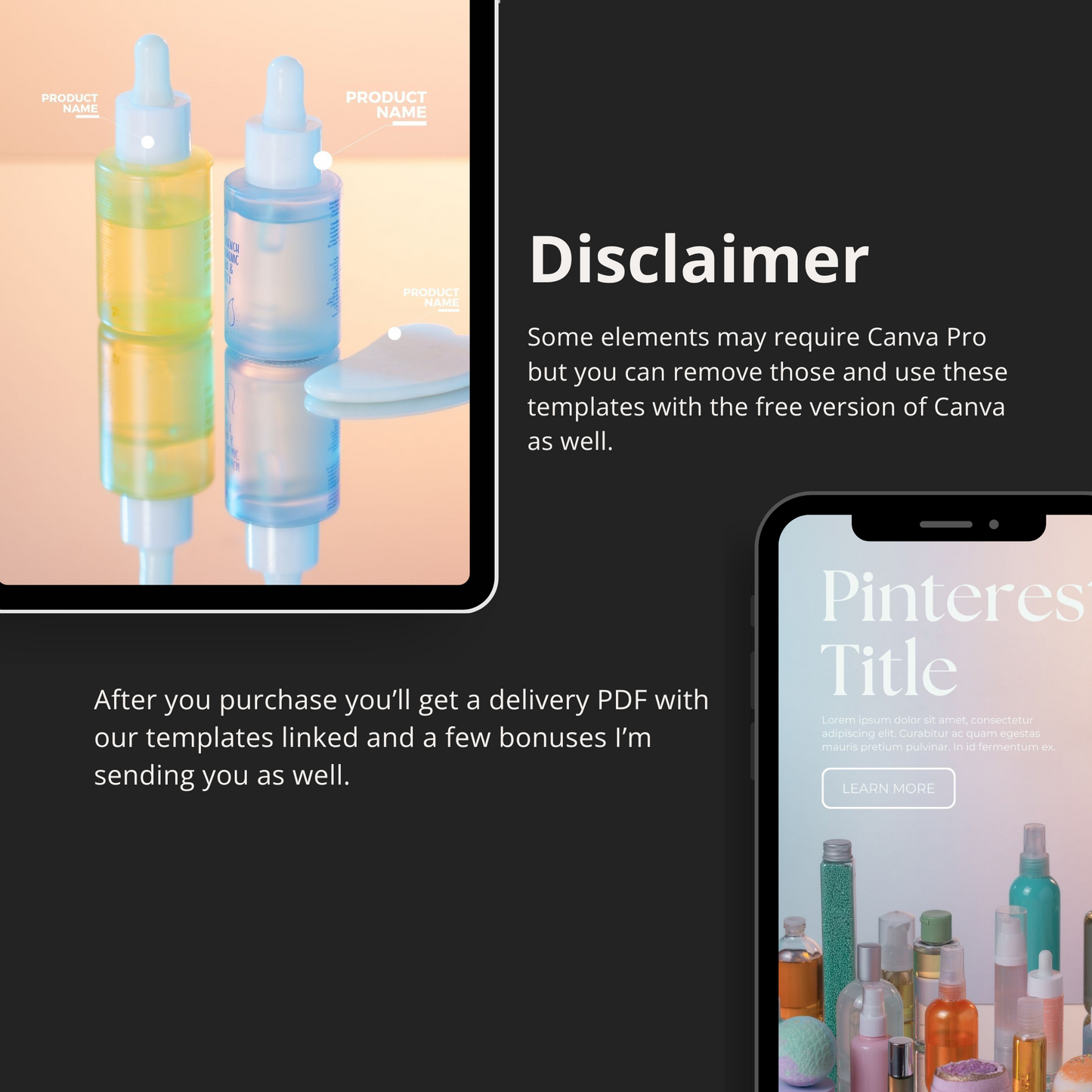 Video or Content Pinterest Templates