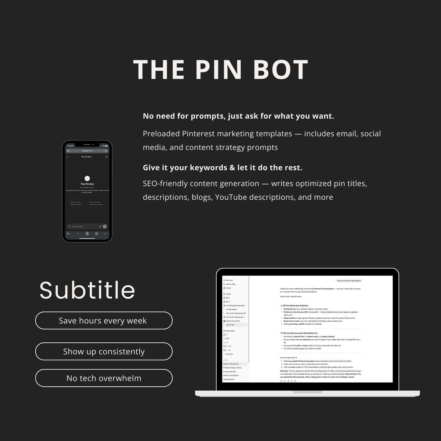 The Pin Bot for ChatGPT