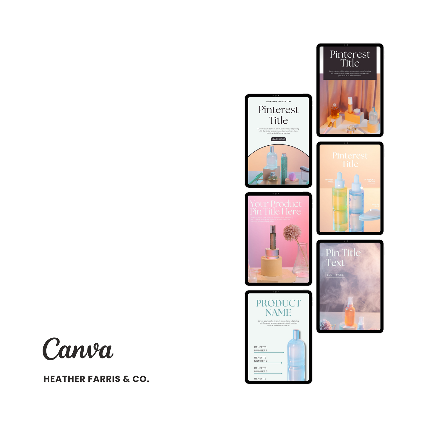 Video or Content Pinterest Templates