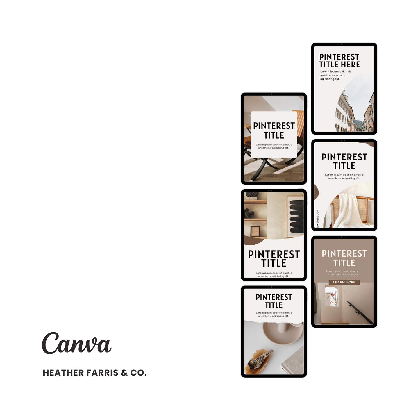 Pinterest Templates for Blogs, Podcasts & Digital Content