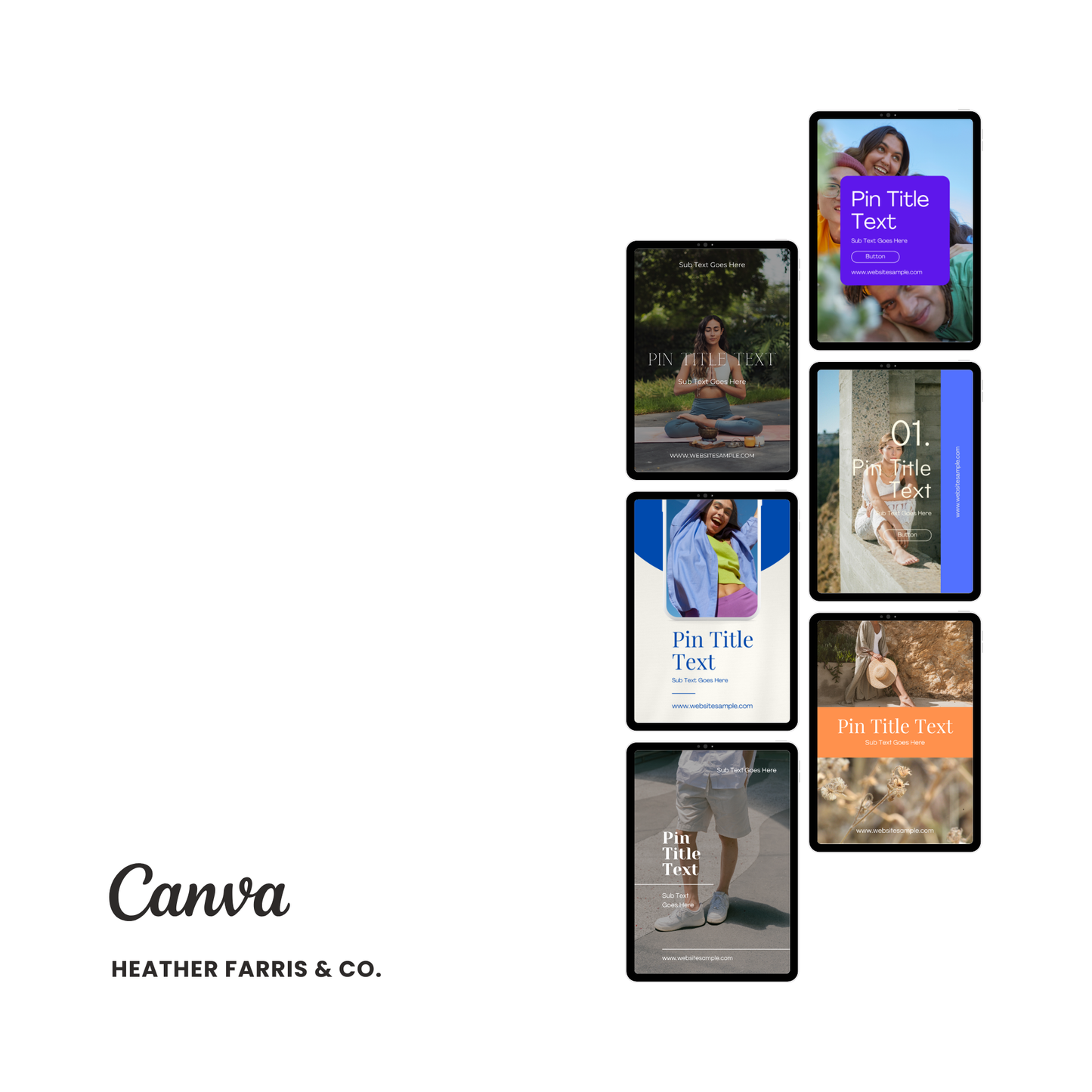 Modern & Minimalist Pinterest Templates for Canva | Clean & Luxe Designs