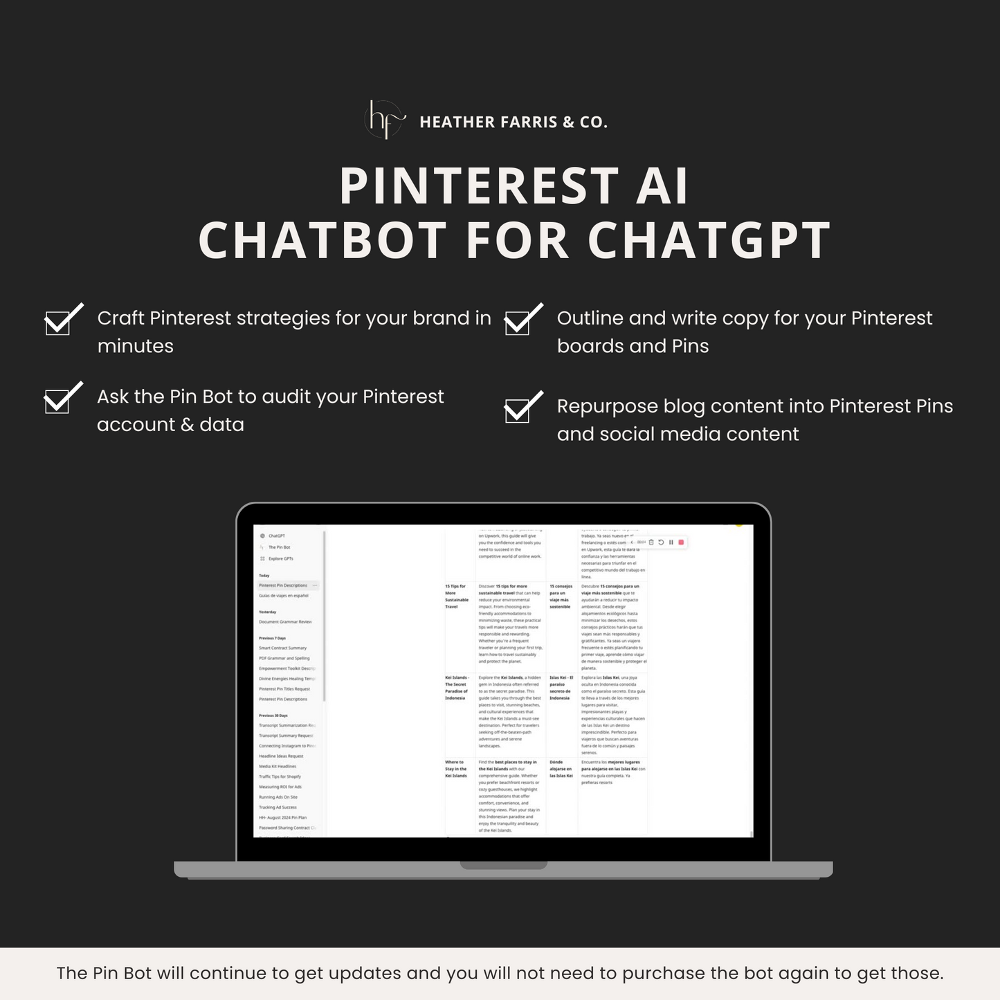The Pin Bot for ChatGPT