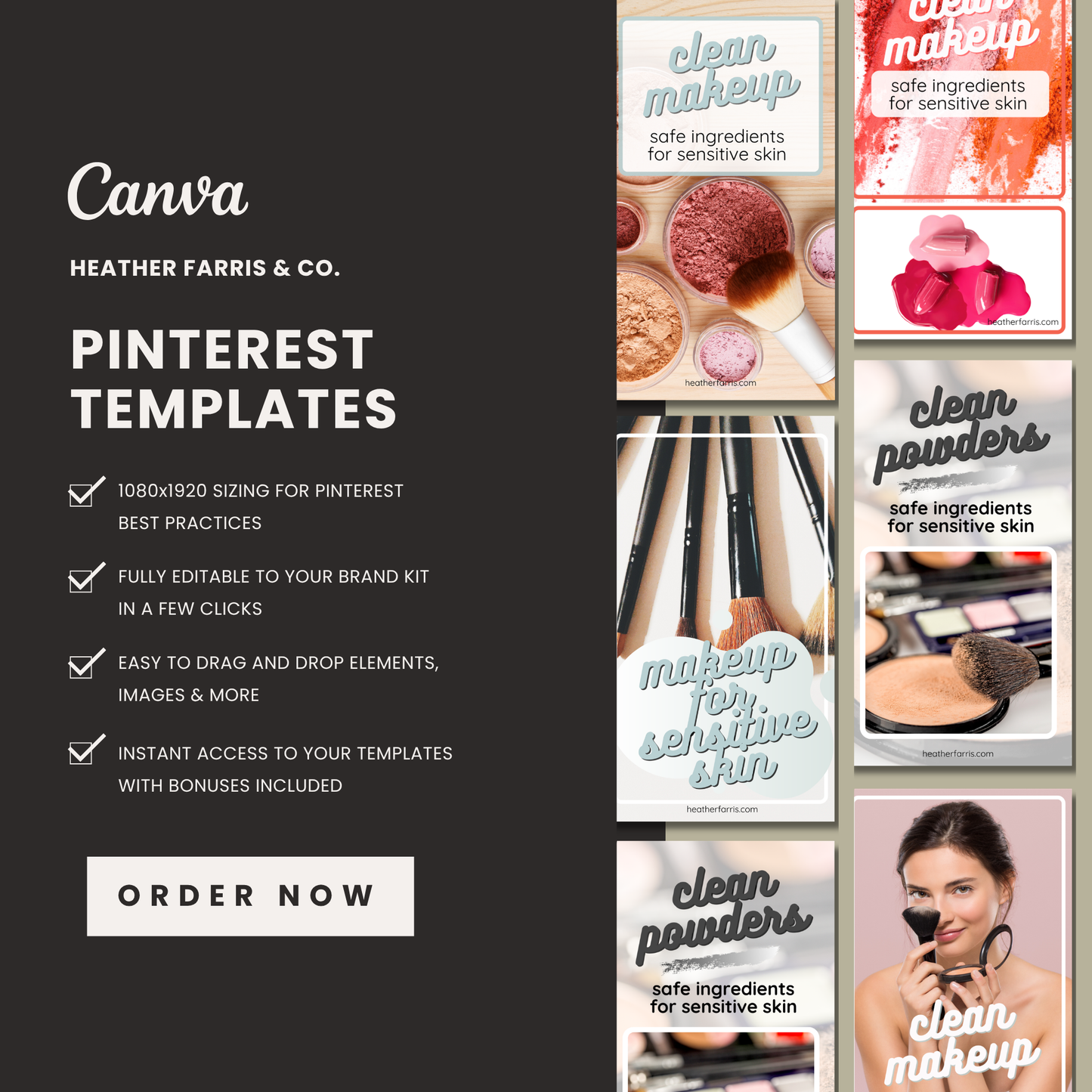 Pinterest Pin Templates for Canva Templates Perfect for Product Sellers