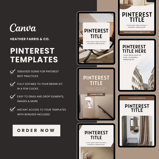 Pinterest Templates for Blogs, Podcasts & Digital Content