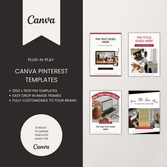Pinterest Entrepreneur Templates for Canva