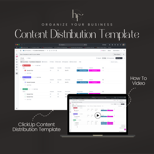 ClickUp Content Social Media Distribution Template