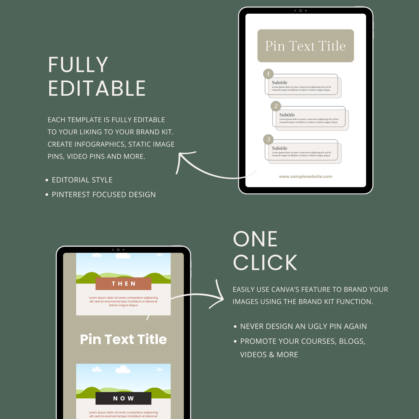 Unique Infographic Pinterest Templates for Canva