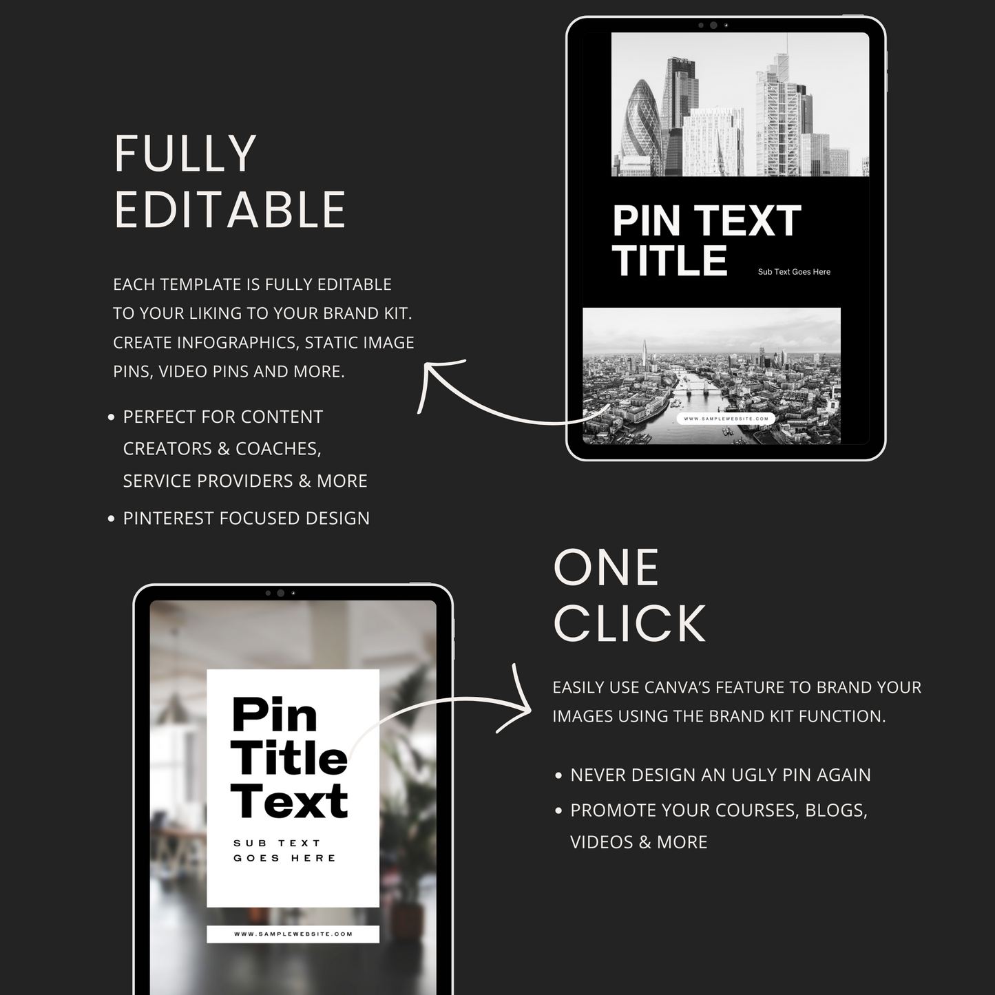 10 Free Pinterest Pin Templates for Canva