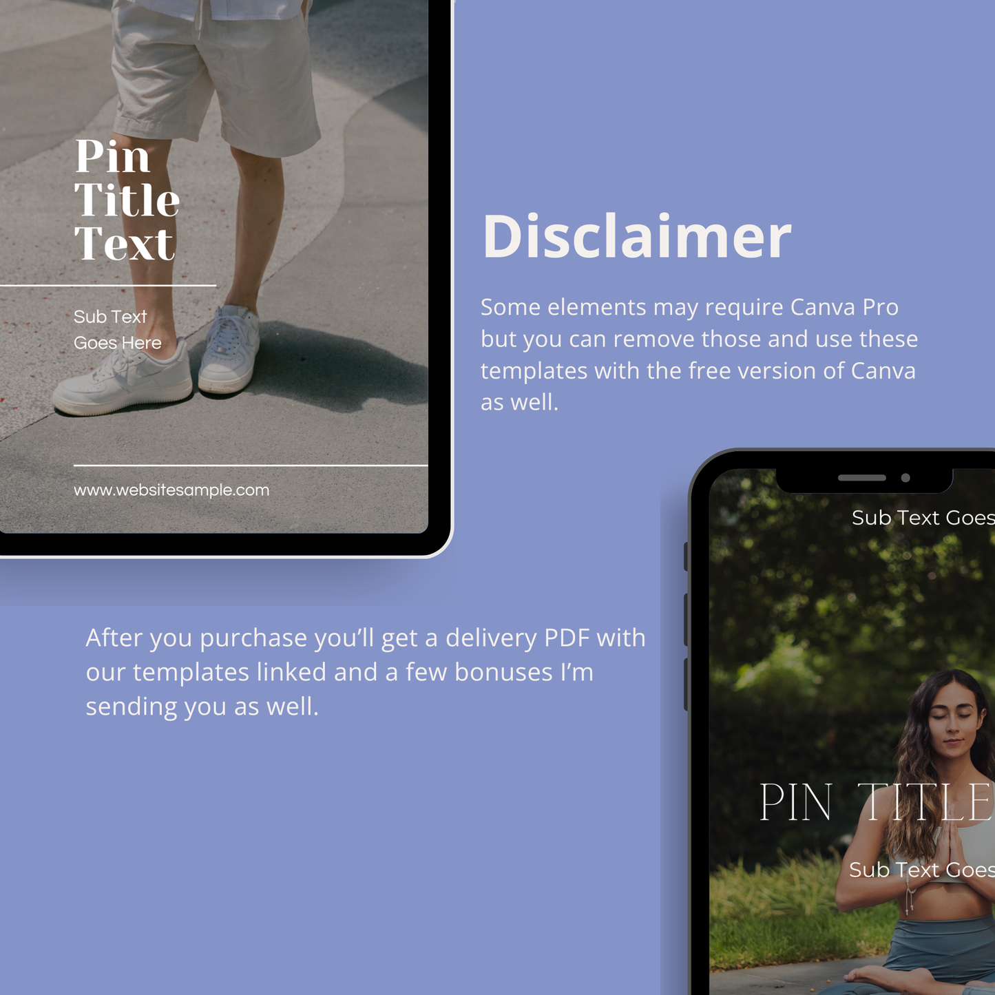 Modern & Minimalist Pinterest Templates for Canva | Clean & Luxe Designs