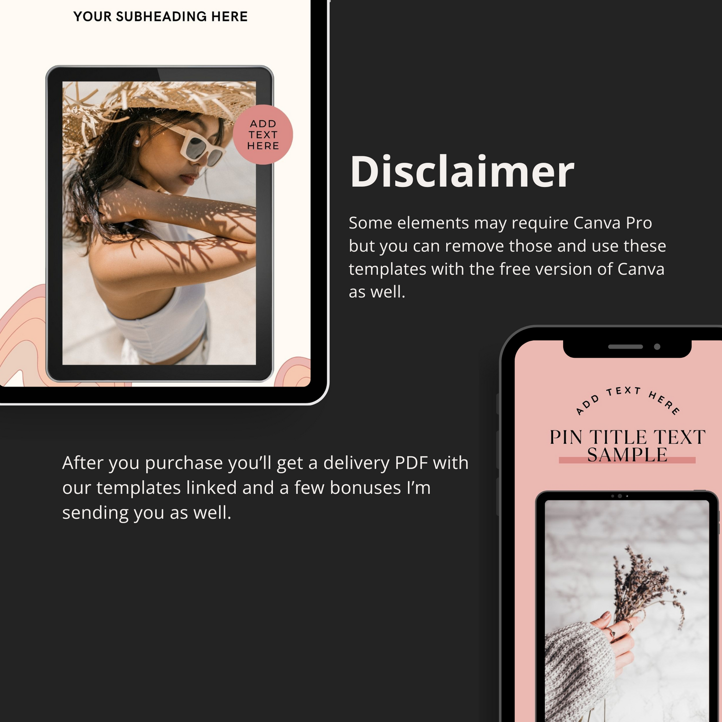 Pinterest Pin Templates for Digital Products Mega Pack