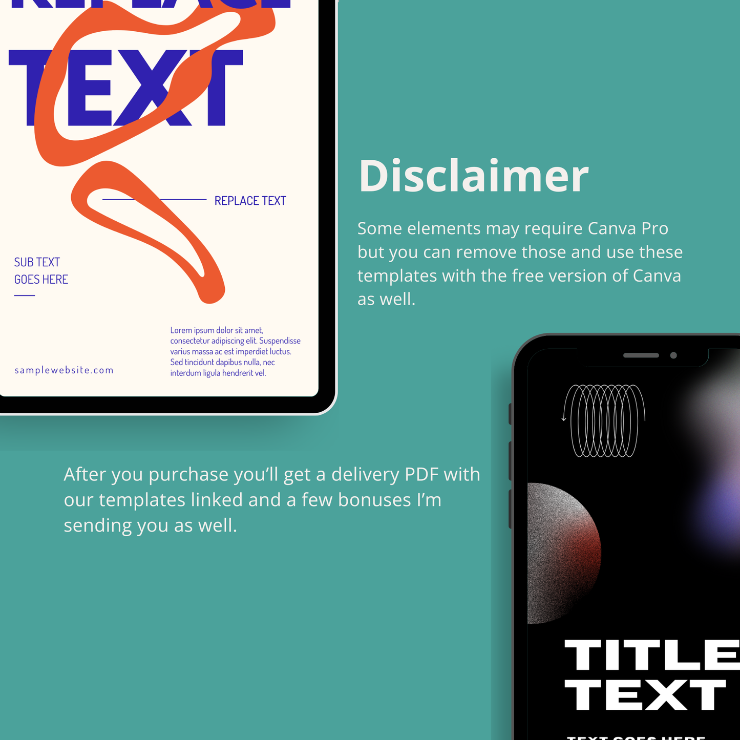 Aesthetic Color Block Pinterest Templates for Canva