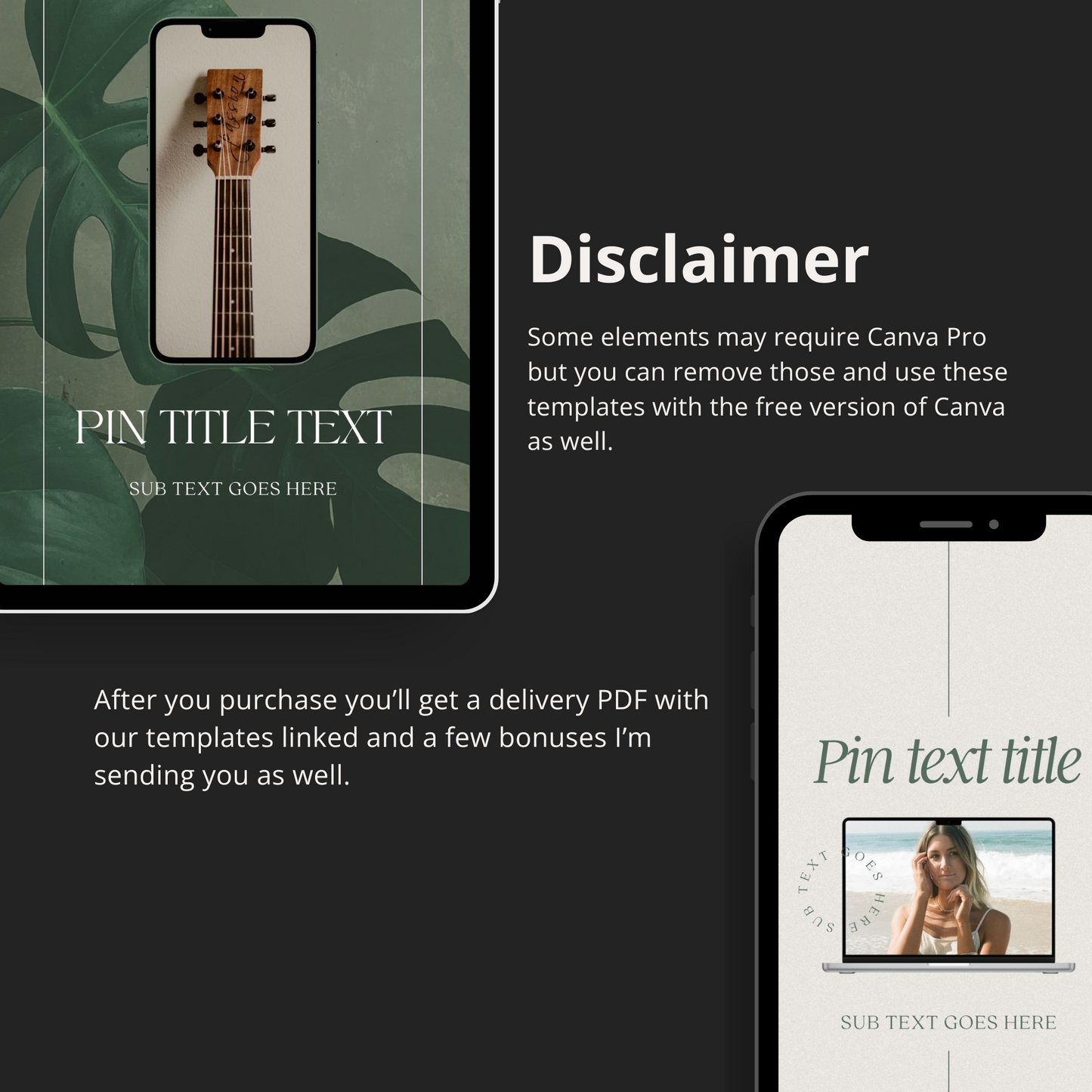 Pinterest Templates for Digital Products (Mockup Pack)