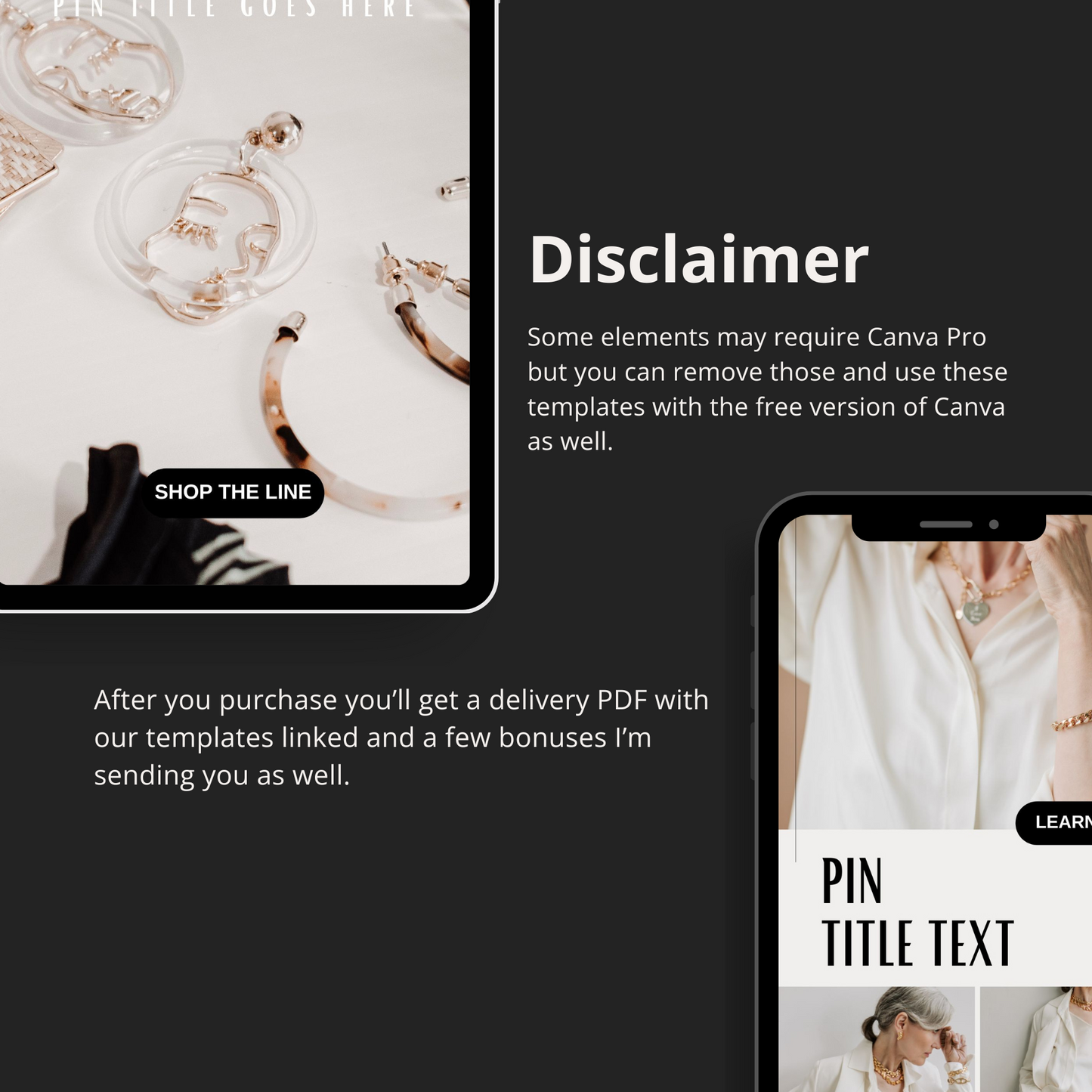 Elegant Pinterest Templates for Canva