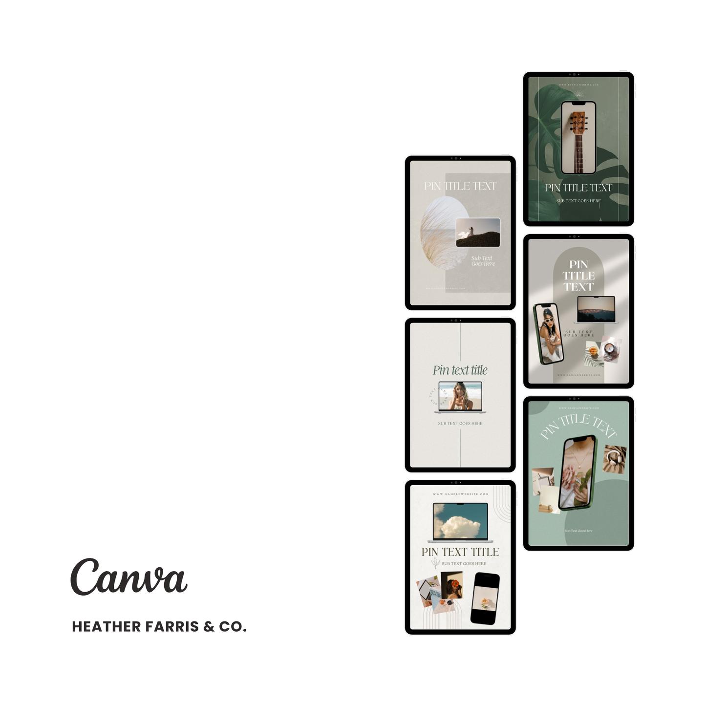Pinterest Templates for Digital Products (Mockup Pack)