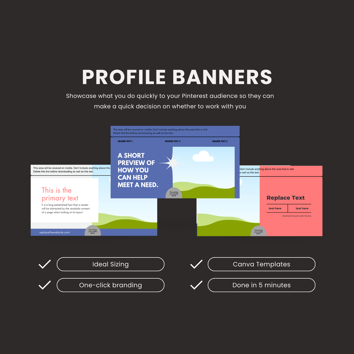Pinterest Profile Starter Kit