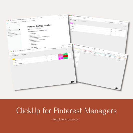 Free ClickUp List for Pinterest Managers