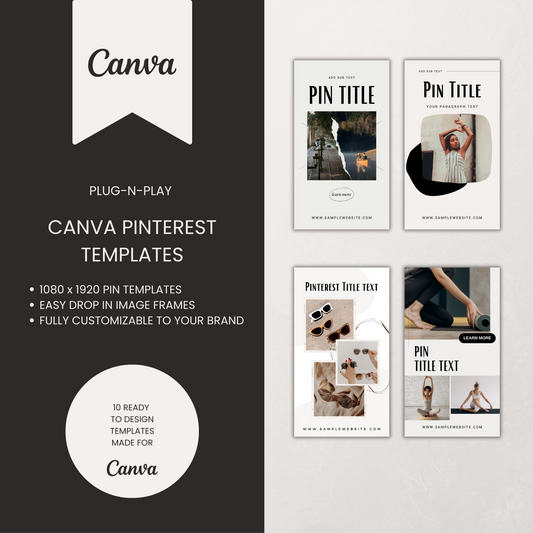 Elegant Pinterest Templates for Canva