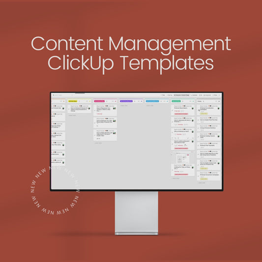 ClickUp for Content Management Templates + Training Videos