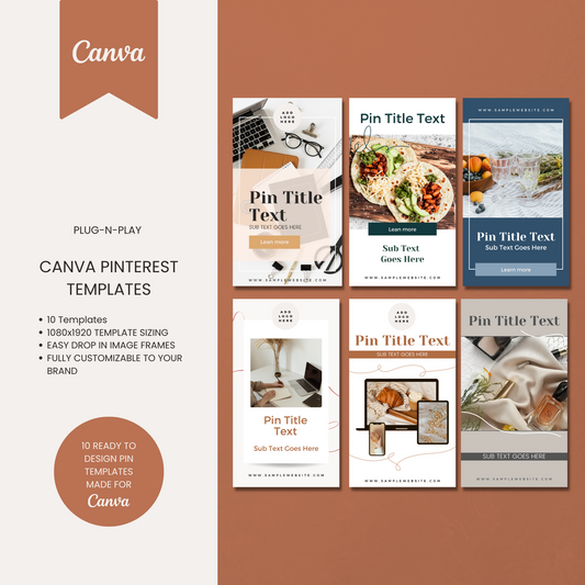Elegant Pinterest Templates for Canva