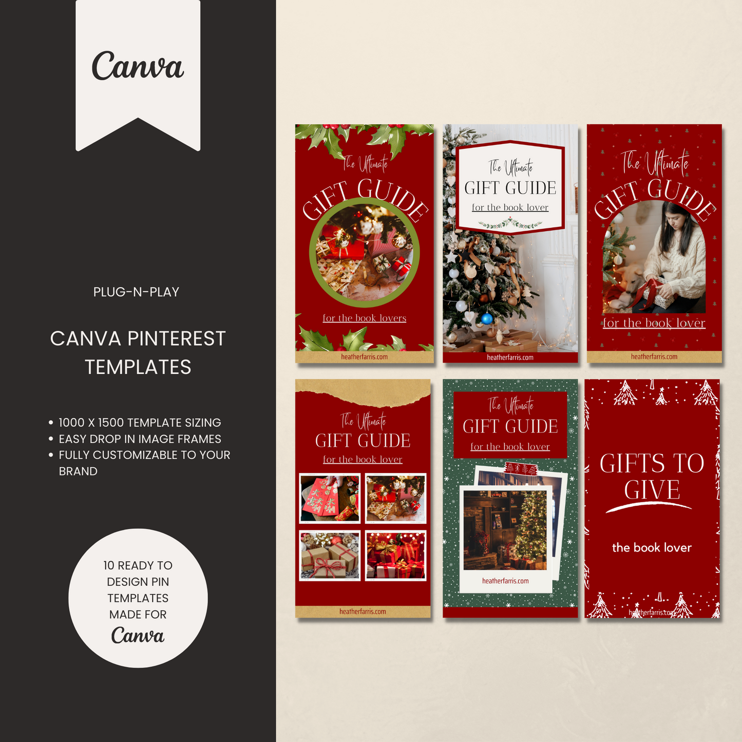 Christmas Gift Guide Pinterest Templates