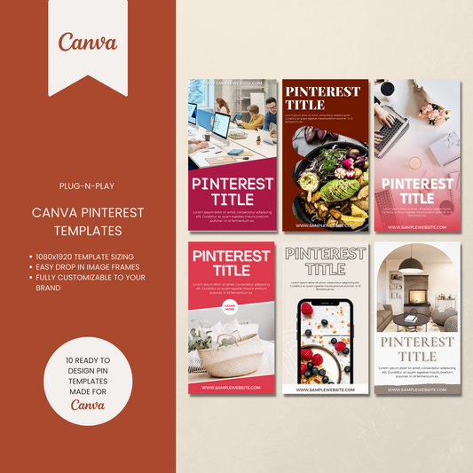 Simple Pinterest Templates for Canva