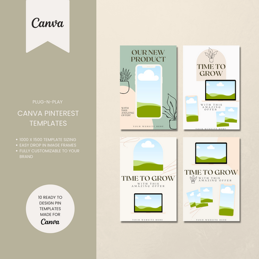 Pinterest Templates for Digital Products Mini Pack
