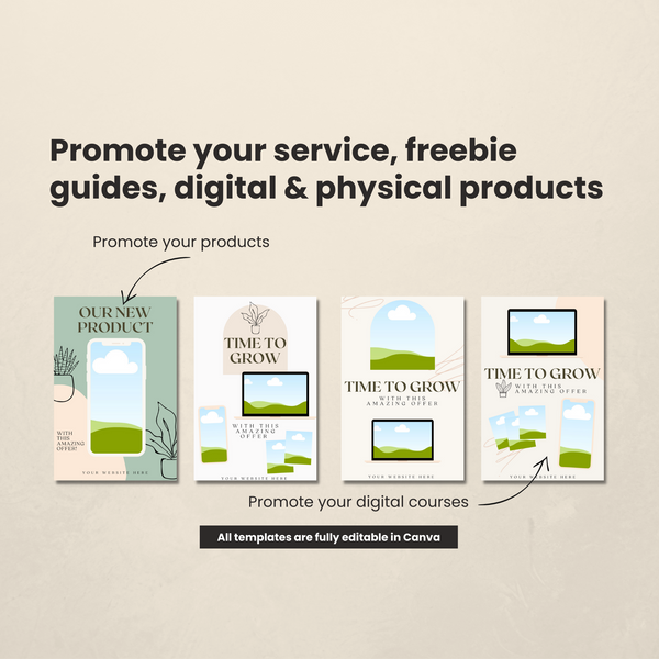Pinterest Templates for Digital Products Mini Pack – heatherfarrisco