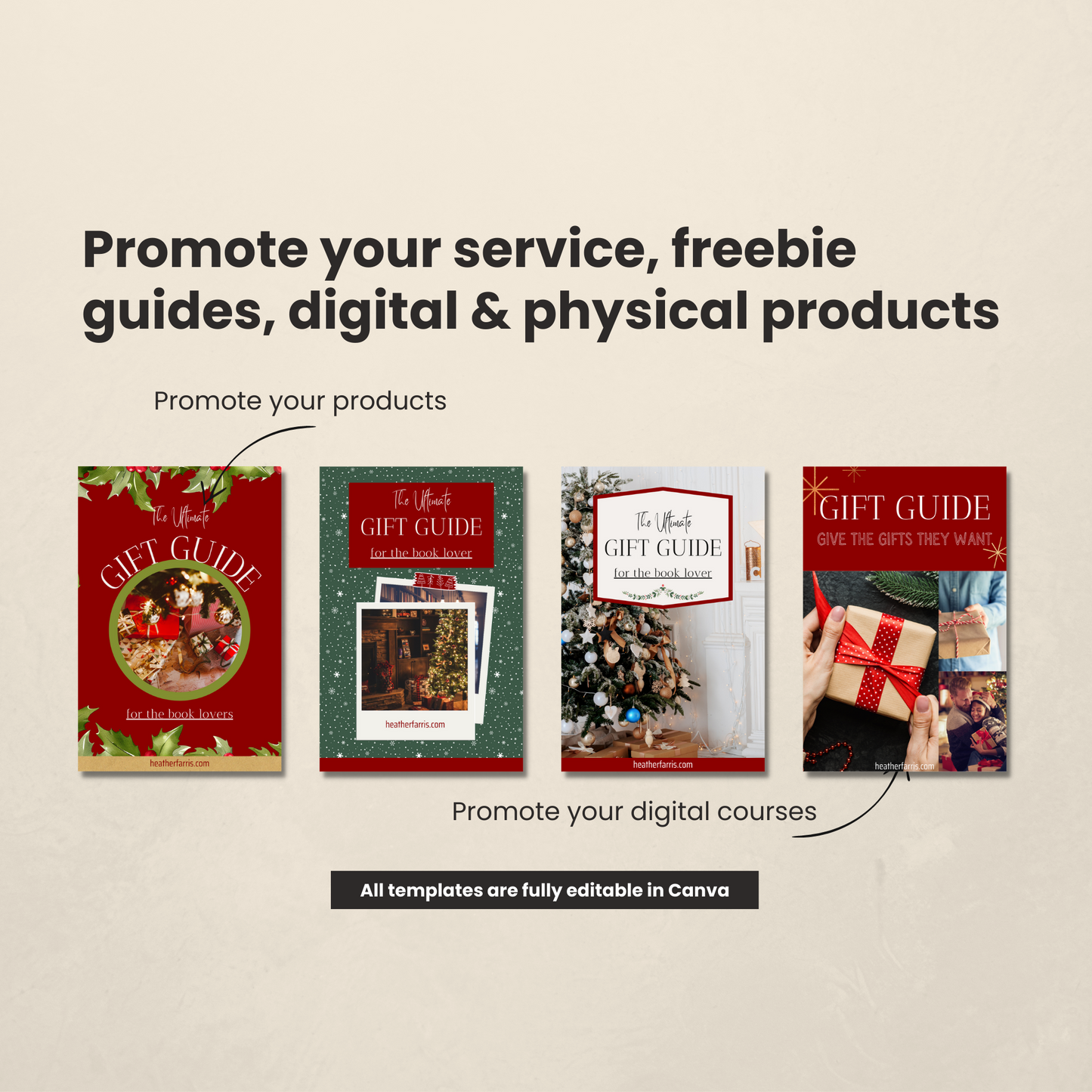 Christmas Gift Guide Pinterest Templates
