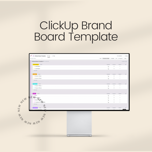 ClickUp Brand Board Template